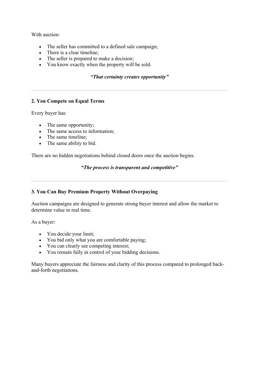 Auction Guide for Buyers & Agents — page 2