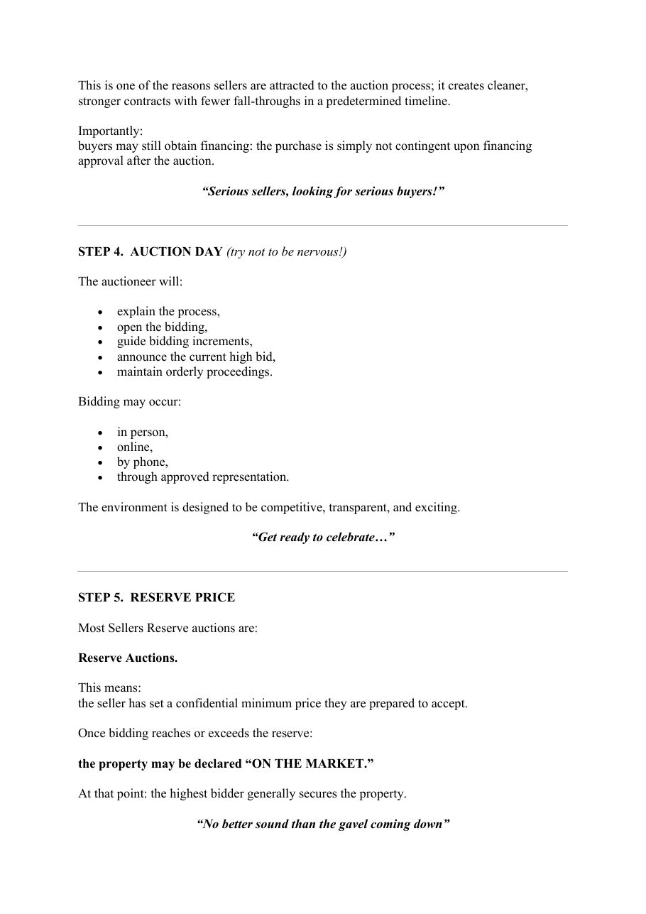 Auction Guide for Buyers & Agents — page 4