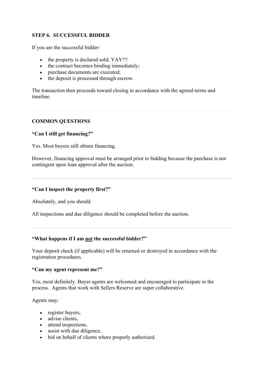 Auction Guide for Buyers & Agents — page 5