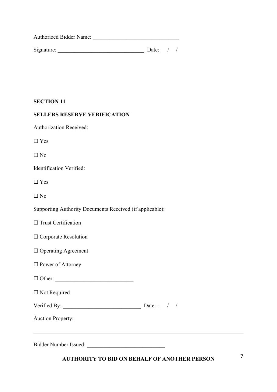 Bid by Representative — page 7