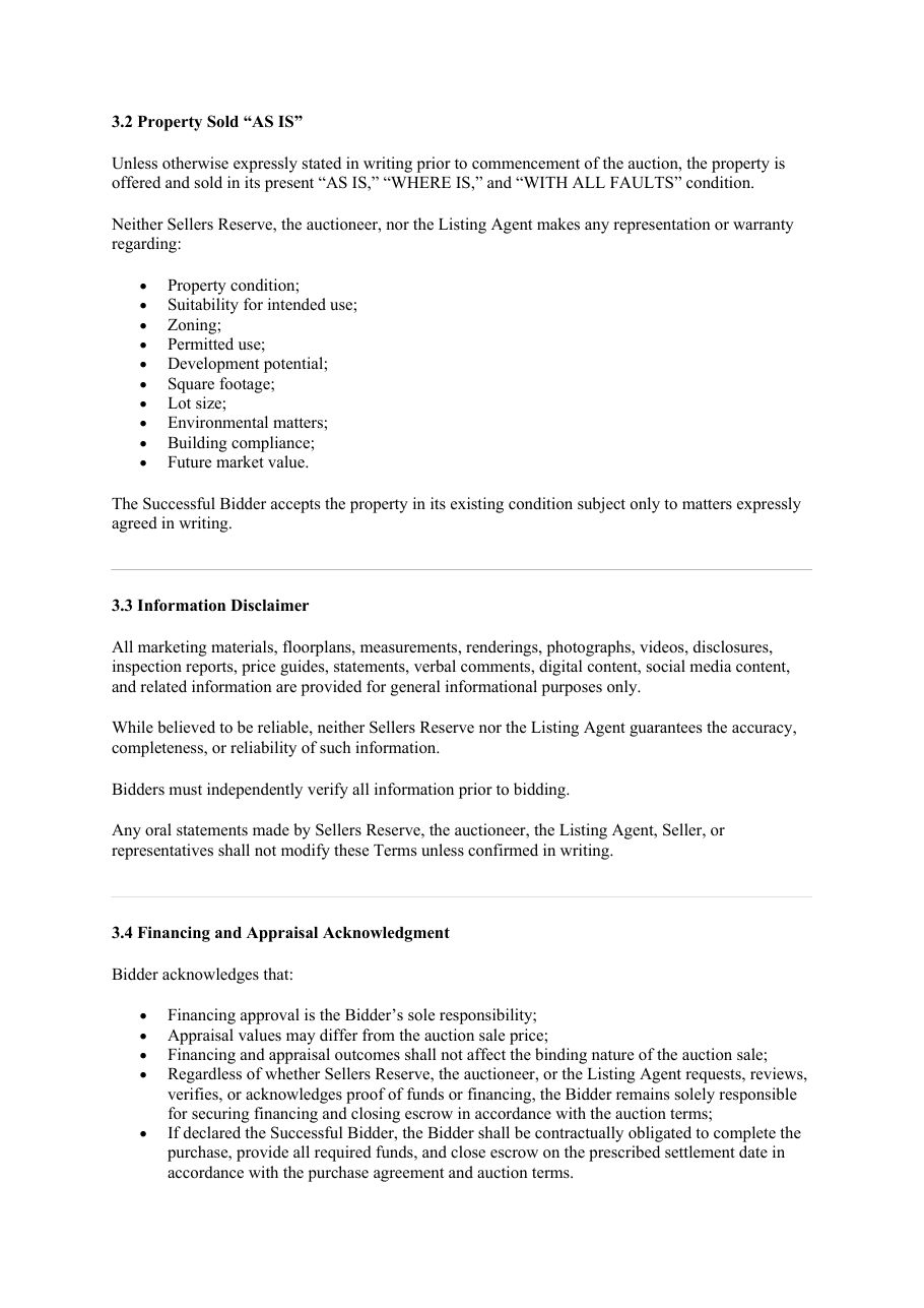 Terms of Public Auction 2026 — page 5