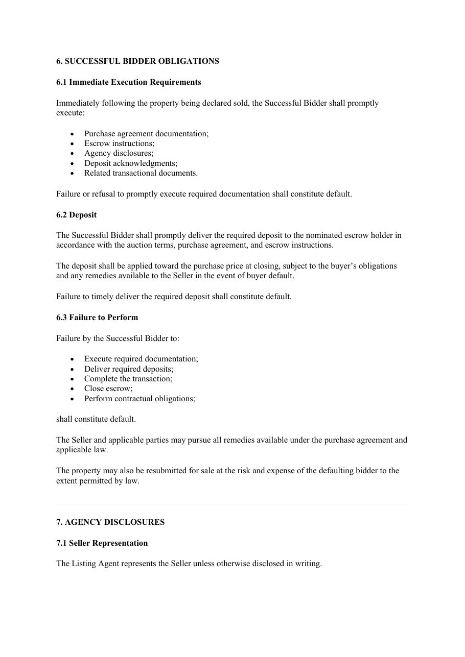 Terms of Public Auction 2026 — page 8