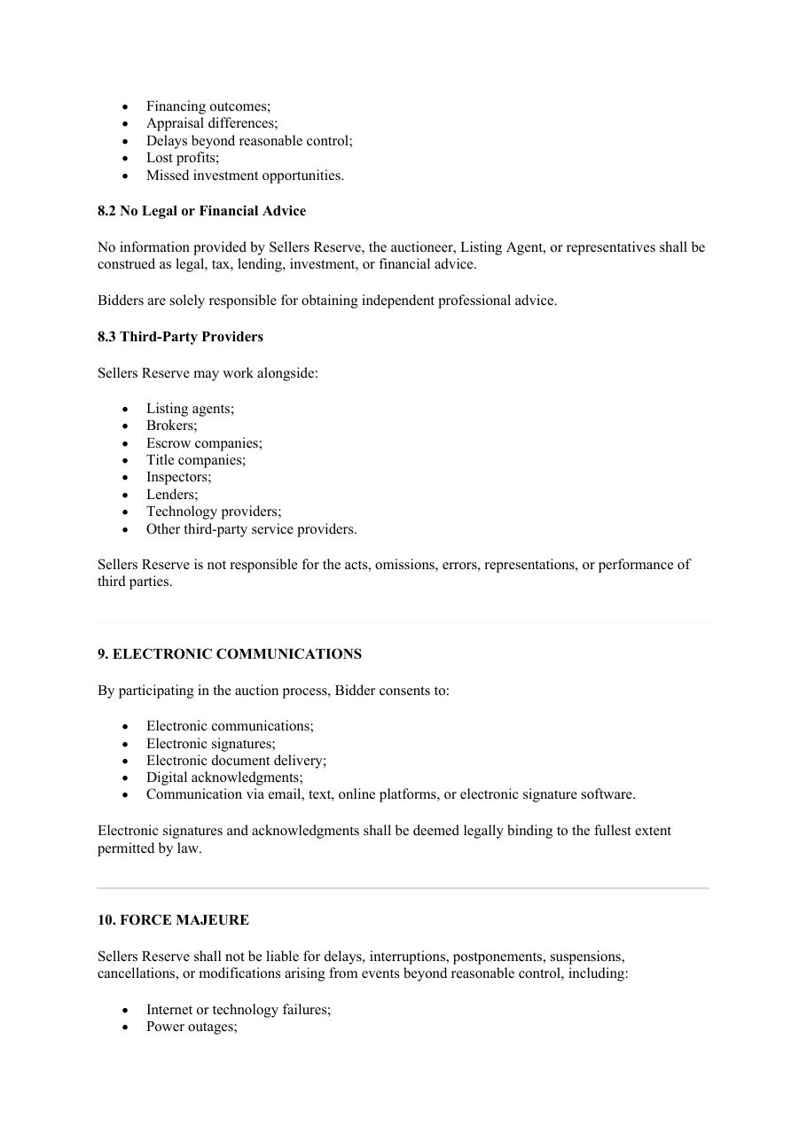 Terms of Public Auction 2026 — page 10